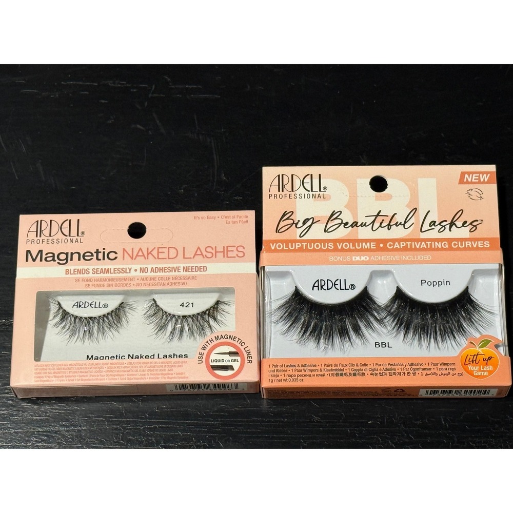 Lot New False Lashes Ardell Eyelashes BBL Poppin Voluptuous Magnetic Naked